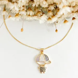 Colar Filho(a) Cravejado