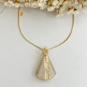 Colar Nossa Senhora Cravejado