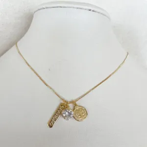 Colar Pingentes Gratidão