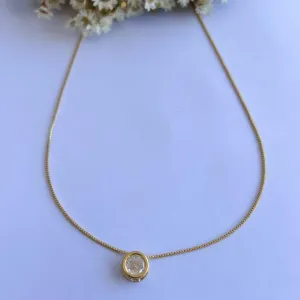 Colar Ponto de Luz Cravação Inglesa