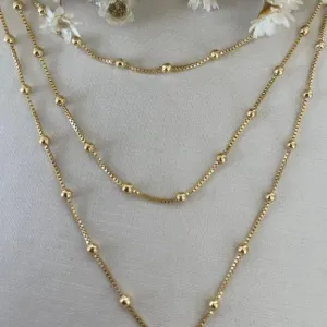 Colar Triplo Esferas