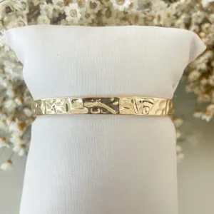 Pulseira Bracelete Martelado