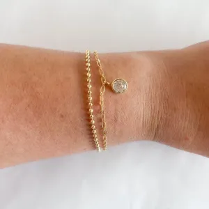 Pulseira Dupla c/ Ponto de Luz