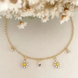 Pulseira Infantil Margarida Resinada