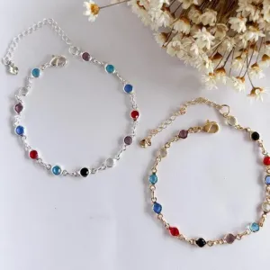 Pulseira Cristais Colors