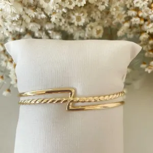 Pulseira Bracelete Fio e Corda