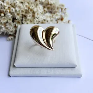 Anel Coração Junção Gotas