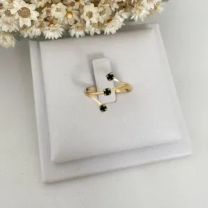 Anel Tres Pontos Pretos