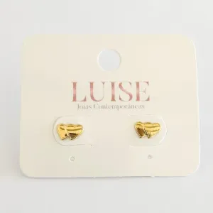 Brinco Coração Duplo Pequeno