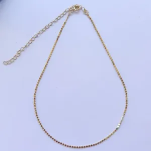Colar Chocker Bolinhas Achatadas