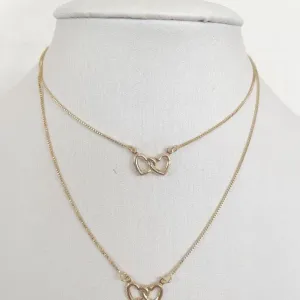 Colar Escapulario Corações