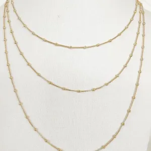 Colar Triplo Esferas