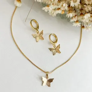Conjunto Borboleta Diamantada