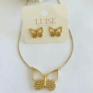 Conjunto Borboleta Vazado