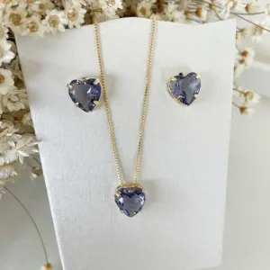 Conjunto Coração Lilás