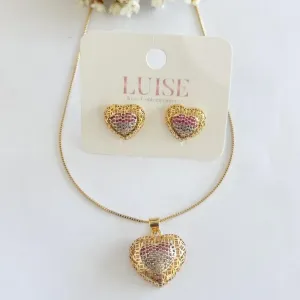 Conjunto Coração Vazado