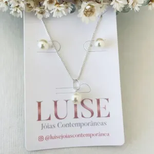 Conjunto Perola Prata