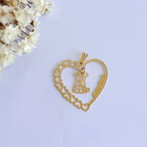 Pingente Coração com Cachorro