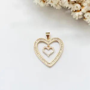 Pingente Coração com Miniatura