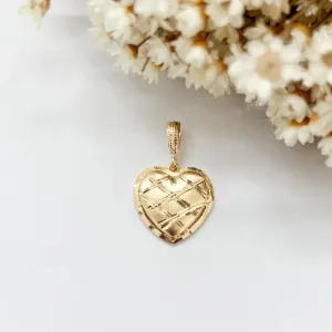 Pingente Coração Listrado