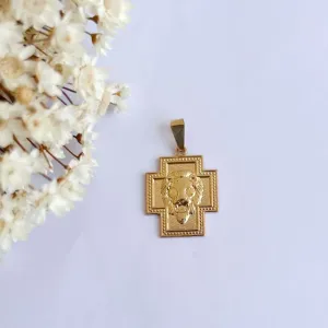 Pingente Cruz Leão