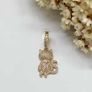 Pingente Gato Cravejado