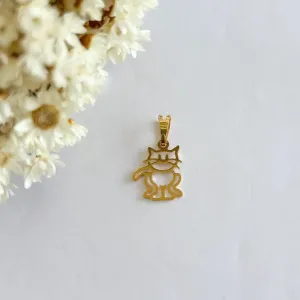 Pingente Gato Vazado
