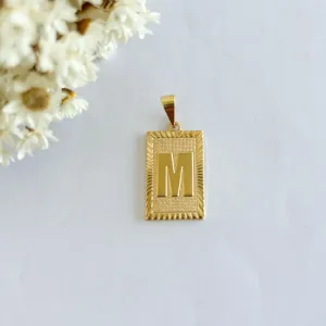 Pingente Letra Quadrada