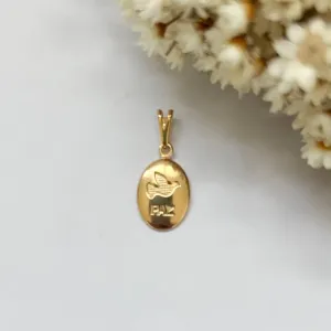 Pingente Oval Paz