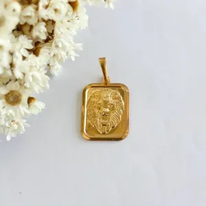 Pingente Quadrado Leão de Juda