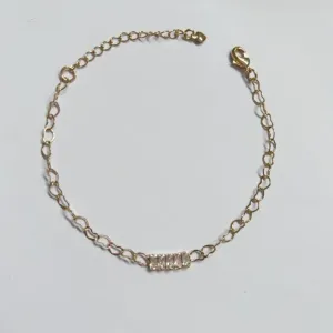 Pulseira 5 Baguetes Cristais