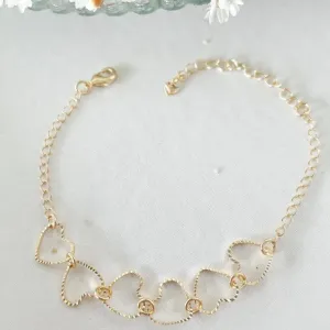 Pulseira 6 Corações