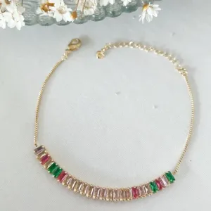 Pulseira Baguete Colorida