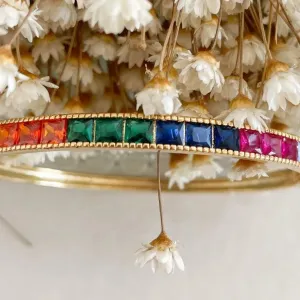 Pulseira Bracelete Baguete Quadrada