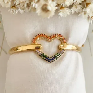 Pulseira Bracelete Coração Unico