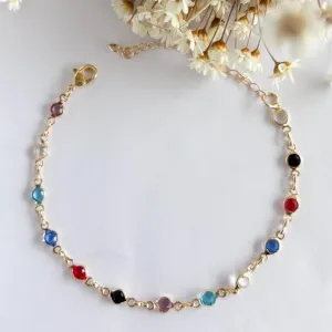 Pulseira Cristais Colors