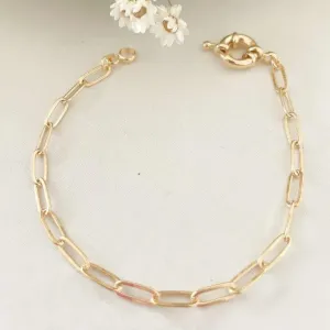 Pulseira Elo Retangular Fecho Boia