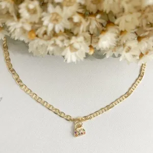 Pulseira Infantil Bolsa Cravejada