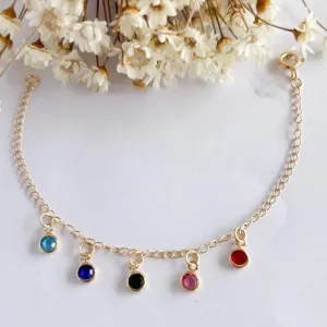 Pulseira Infantil Cristais Colors