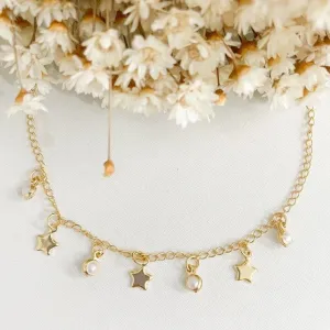 Pulseira Infantil Estrela e Perola