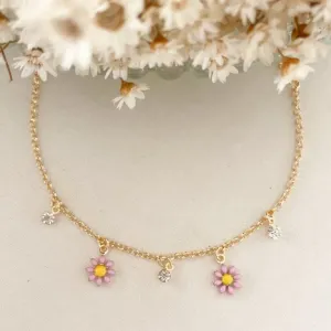 Pulseira Infantil Margarida Resinada