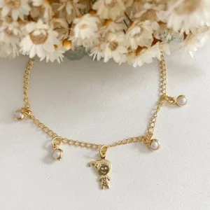 Pulseira Infantil Perola e Menina