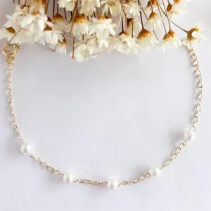 Pulseira Infantil Perolas Espaçadas