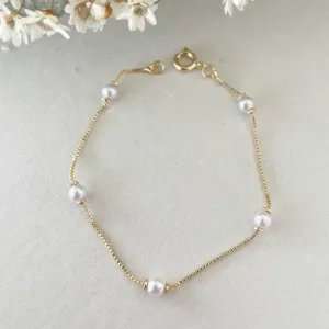 Pulseira Infantil Perolas Espaço Longo