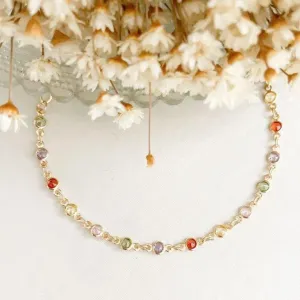 Pulseira Zirconias Redondas