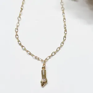 Tornozeleira Figa e Cristal