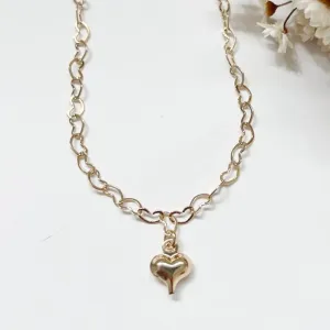 Tornozeleira Pingente Coração