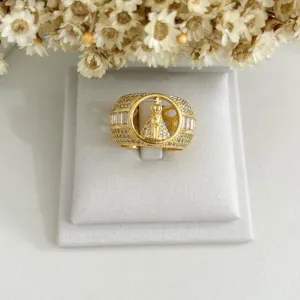 Anel Nossa Senhora Cravejado