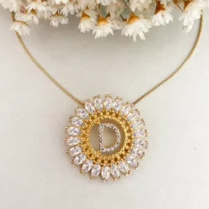 Colar Letra Cravejada