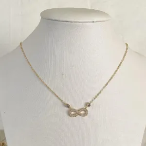 Colar Infinito Cravejado e Zirconias
